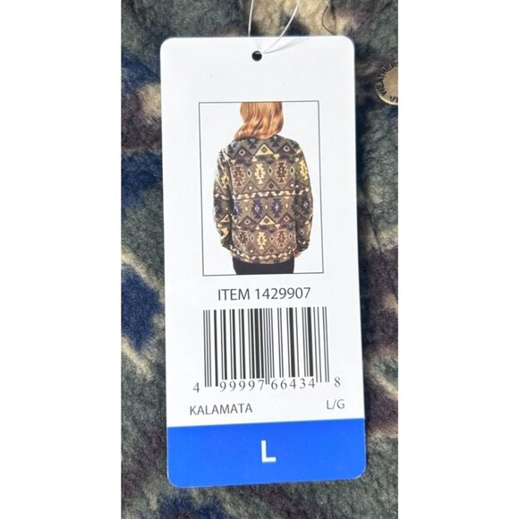 Weatherproof Vintage Sweater Women Large Fleece Pullover Jacket Aztec Pattern - Picture 8 of 8